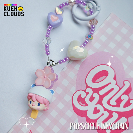 SWEET BEAN POPSCICLE KEYCHAIN